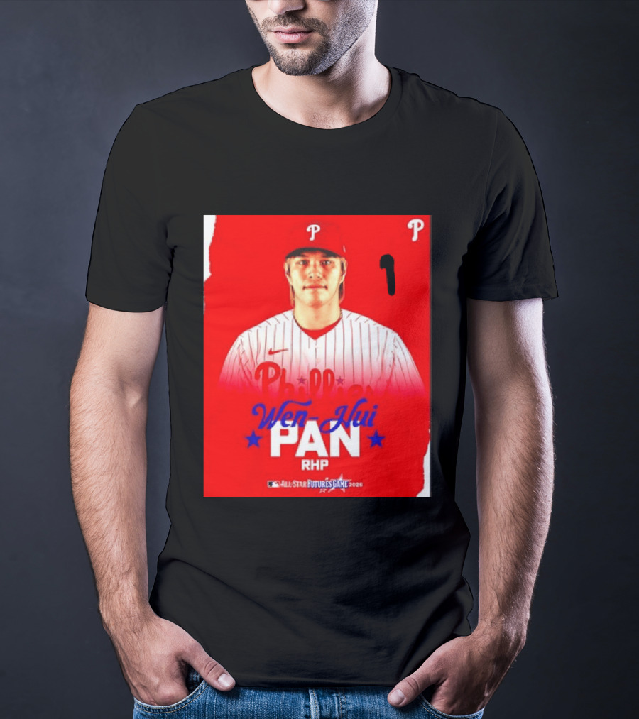 Wen Hui Pan Philadelphia Phillies RHP 2026 MLB All Star Futures Game T-Shirt
