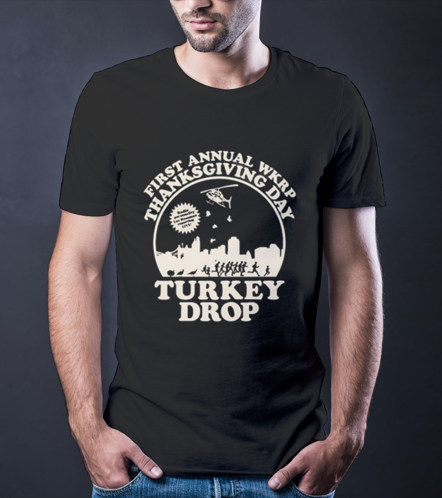 WKRP In Cincinnati First Annual Thanksgiving Day Turkey Drop T-Shirt