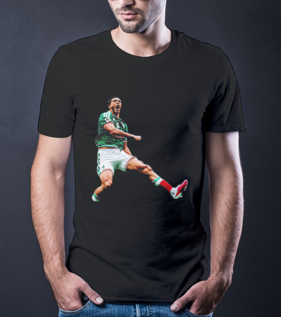 Raúl Jiménez Celebrating Mexico National Soccer Team Victory T-Shirt