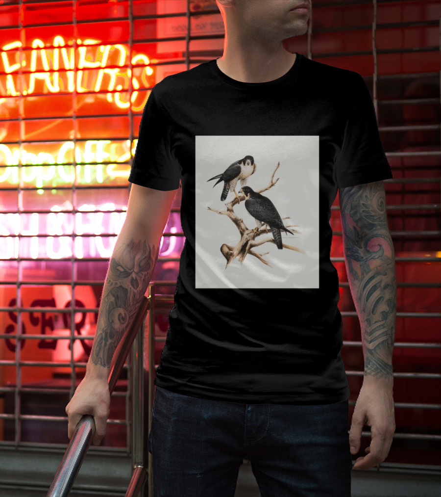 Roger Tory Peterson Peregrines 2026 Adult Ash Bird T-Shirt