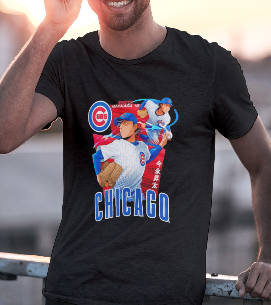 Chicago Cubs Shota Imanaga Anime Baseball Player T-Shirt