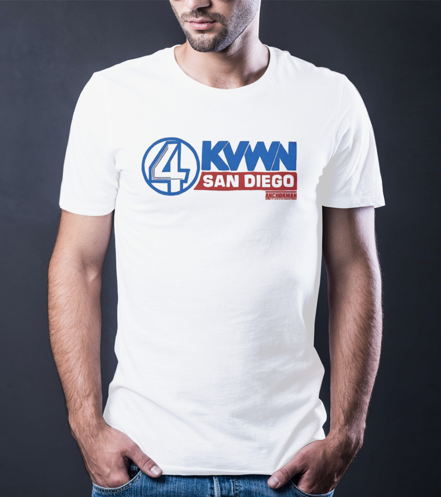 Anchorman KVWN 4 San Diego News Channel T-Shirt