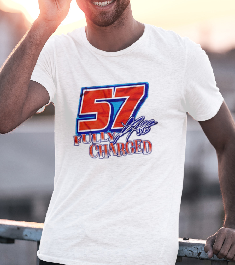 Kyle Larson 57 Fully Charged Hendrick Motorsports Racing Fan T-Shirt