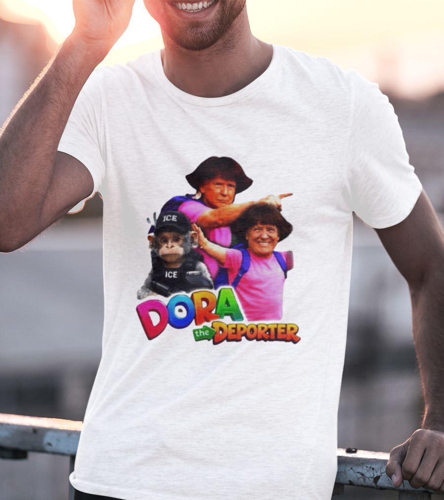 Dora The Deporter ICE Parody Cartoon T-Shirt