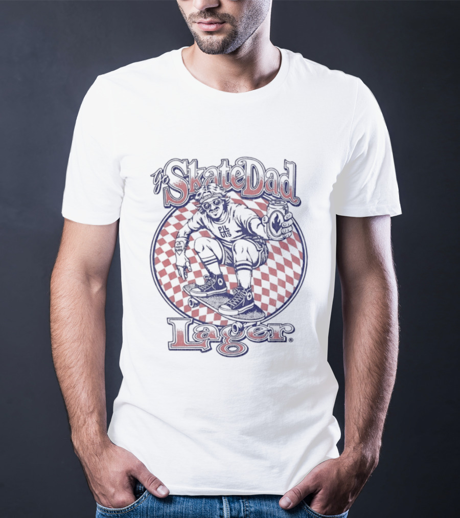 SkateDad Lager Ur Mom Sucks Pi L Uis Skateboarder T-Shirt