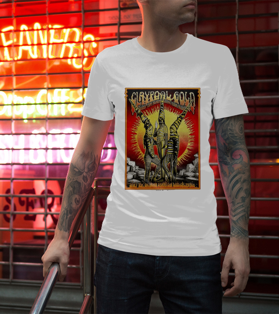 Primus Claypool Gold Tour 2026 Gallagher Square San Diego July 1 Psychedelic T-Shirt