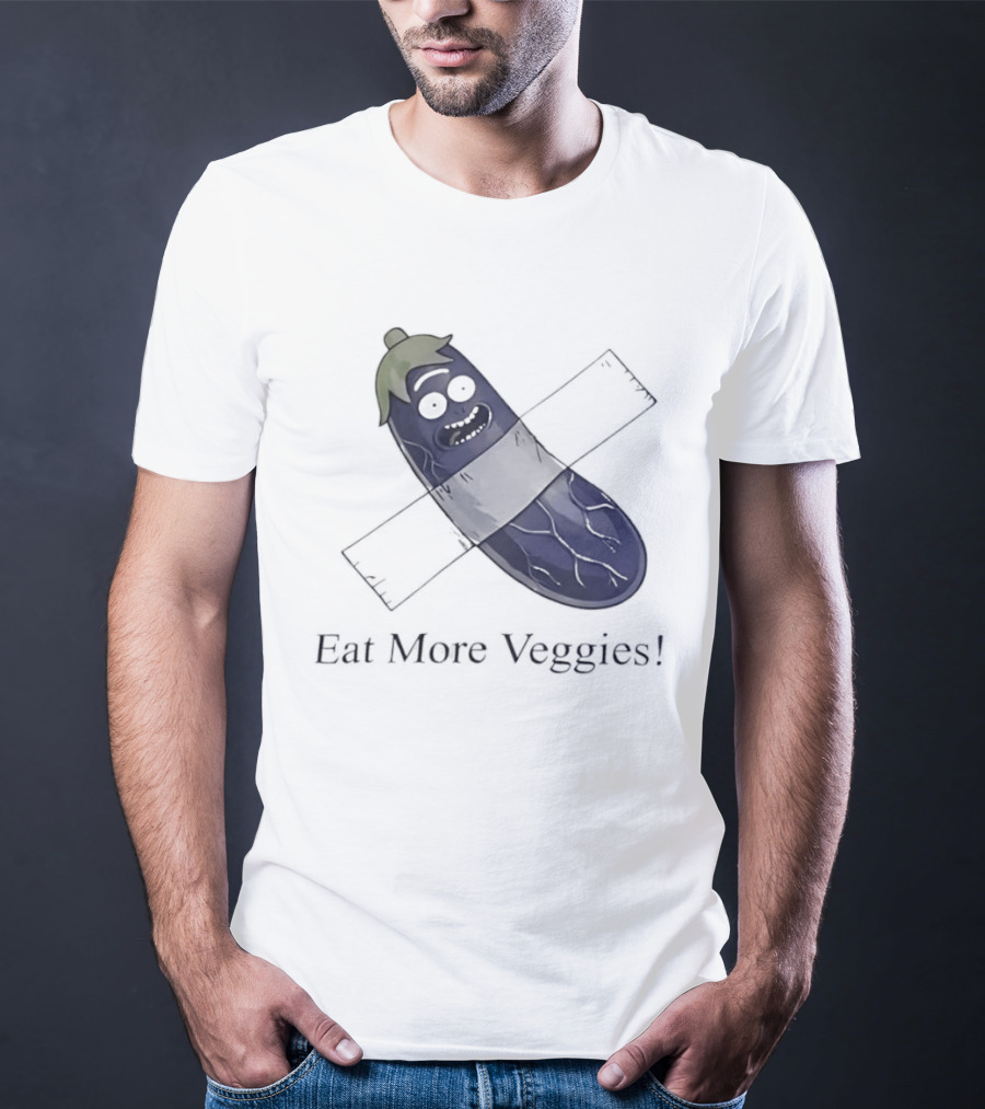 Rick Sanchez Eat More Veggies Tape Pickle T-Shirt