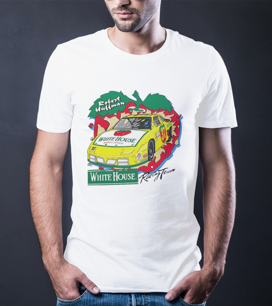 Robert Huffman White House Apple Juice Racing Team Car 37 NASCAR T-Shirt