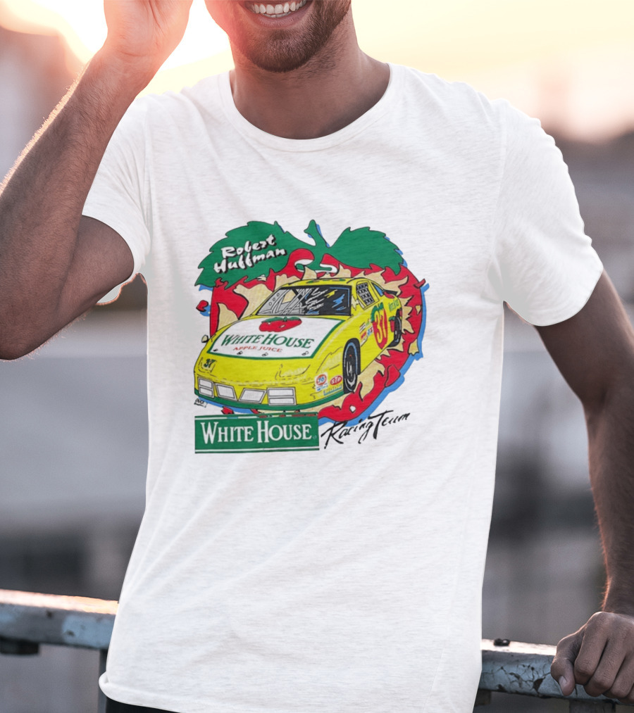 Robert Huffman White House Apple Juice Racing Team Car 37 NASCAR T-Shirt