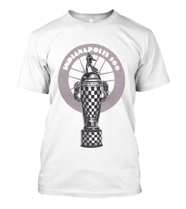 Indianapolis 500 Borg Warner Trophy Checkered Cup T-Shirt