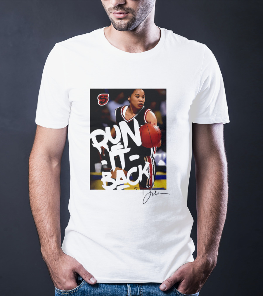 Run It Back Nykesha Sales Connecticut Huskies Basketball Player Action T-Shirt