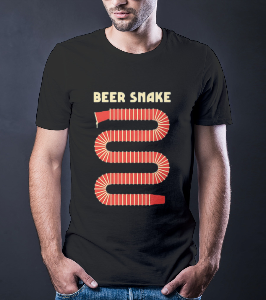 Beer Snake Drinking Game Party Festive Cups T-Shirt