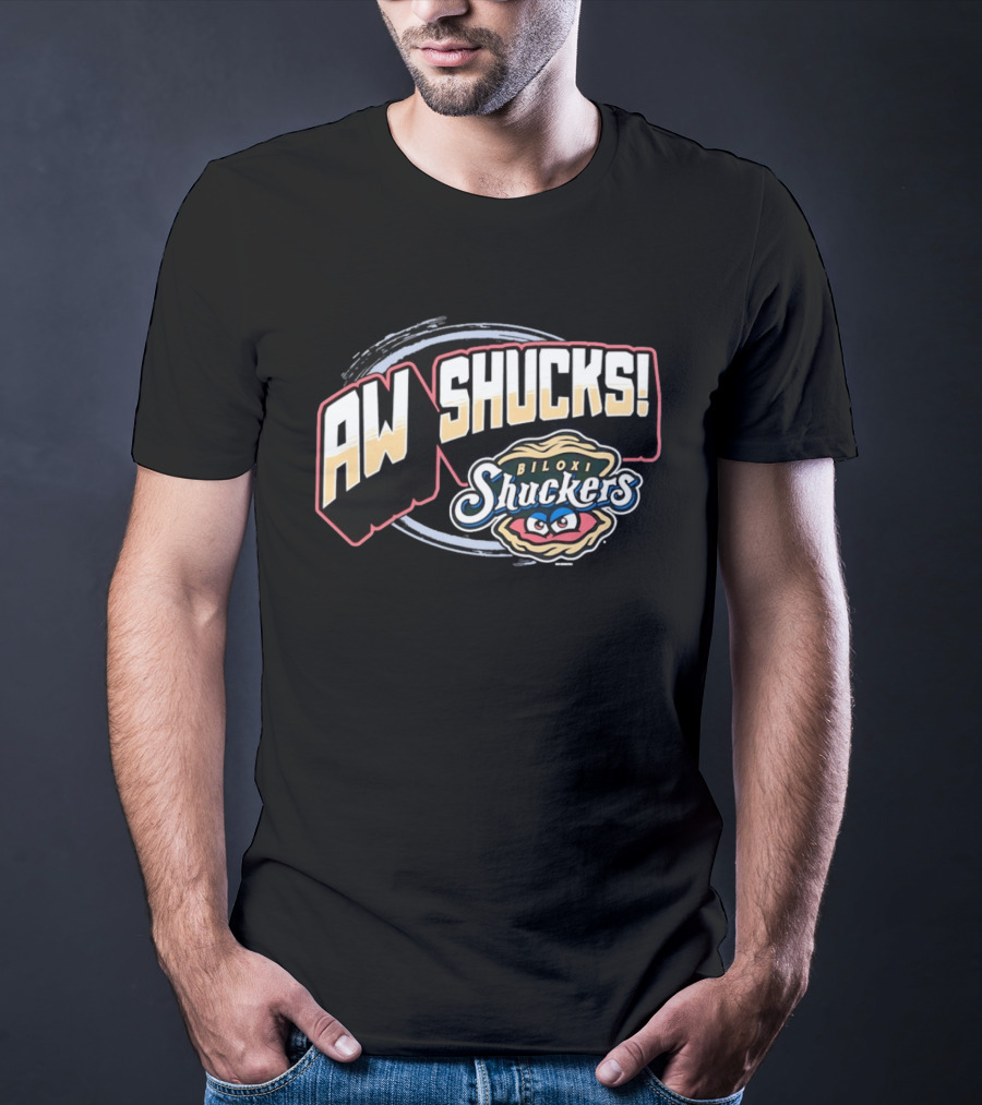 Aw Shucks Biloxi Shuckers Minor League Baseball T-Shirt