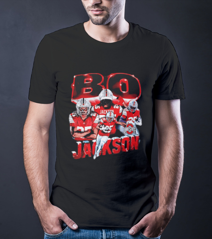 Bo Jackson Ohio State Football Player Sports Team T-Shirt