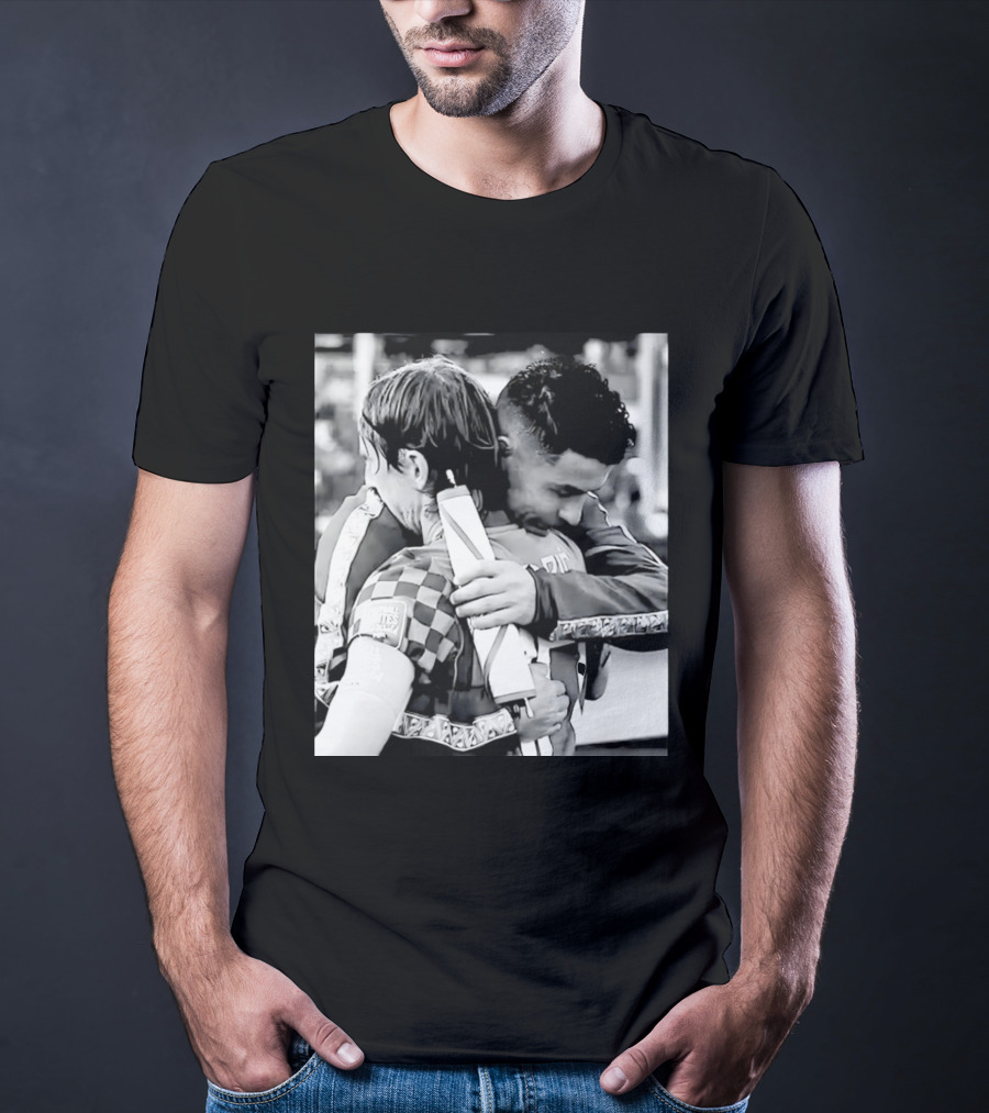 Football Unites The World Luka Modrić Cristiano Ronaldo Hug Memorial T-Shirt