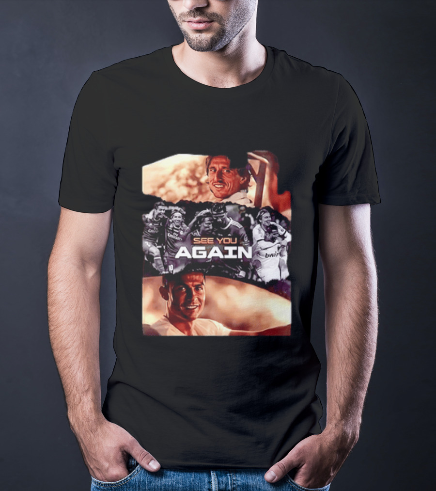 Luka Modric Cristiano Ronaldo Real Madrid See You Again Reunion T-Shirt