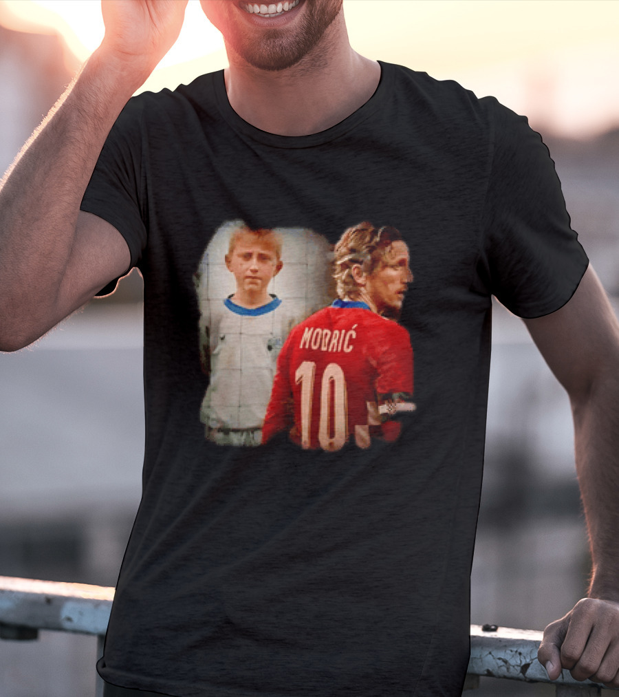 Luka Modrić Croatia National Team The Last Dance Young Modrić 10 T-Shirt