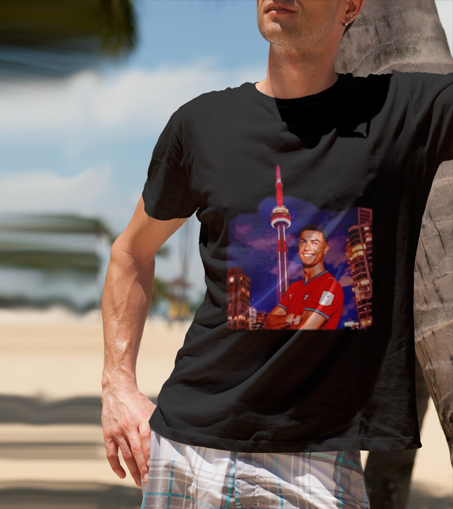 Cristiano Ronaldo Portugal National Team Iconic Victory Celebration T-Shirt
