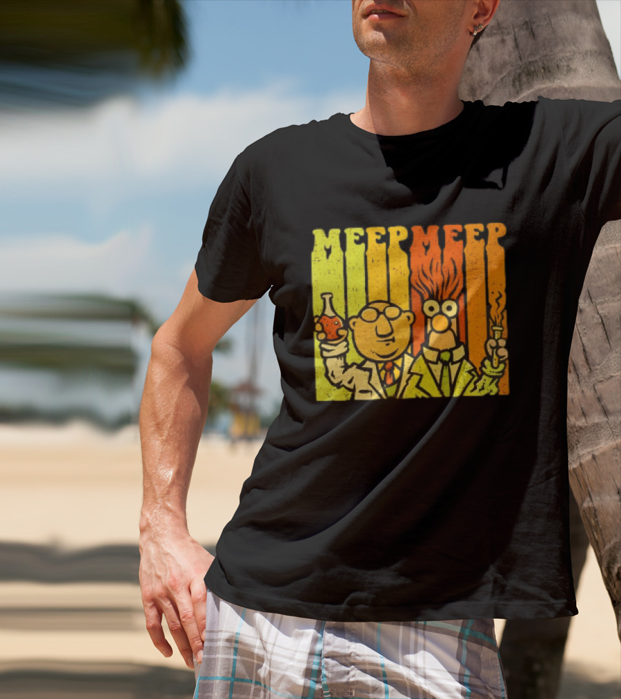 Dr. Bunsen Honeydew And Beaker Meep Meep Retro Chemistry Duo T-Shirt