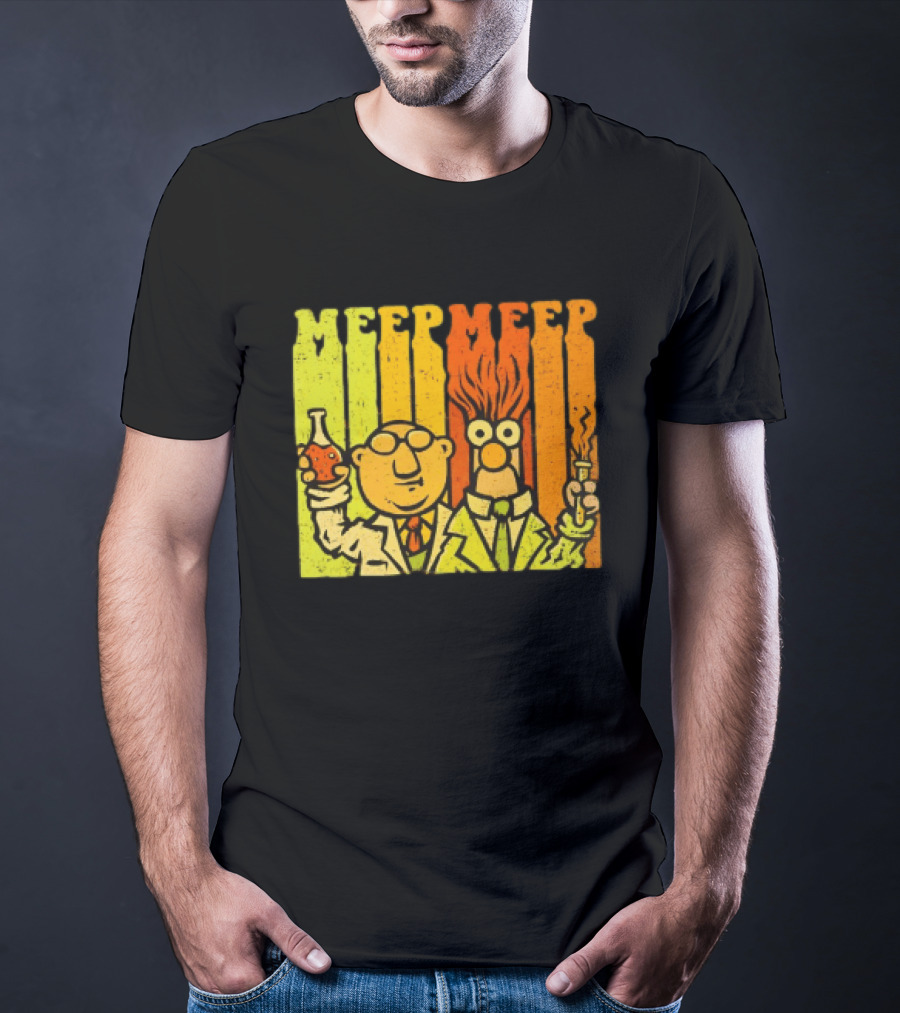 Dr. Bunsen Honeydew And Beaker Meep Meep Retro Chemistry Duo T-Shirt