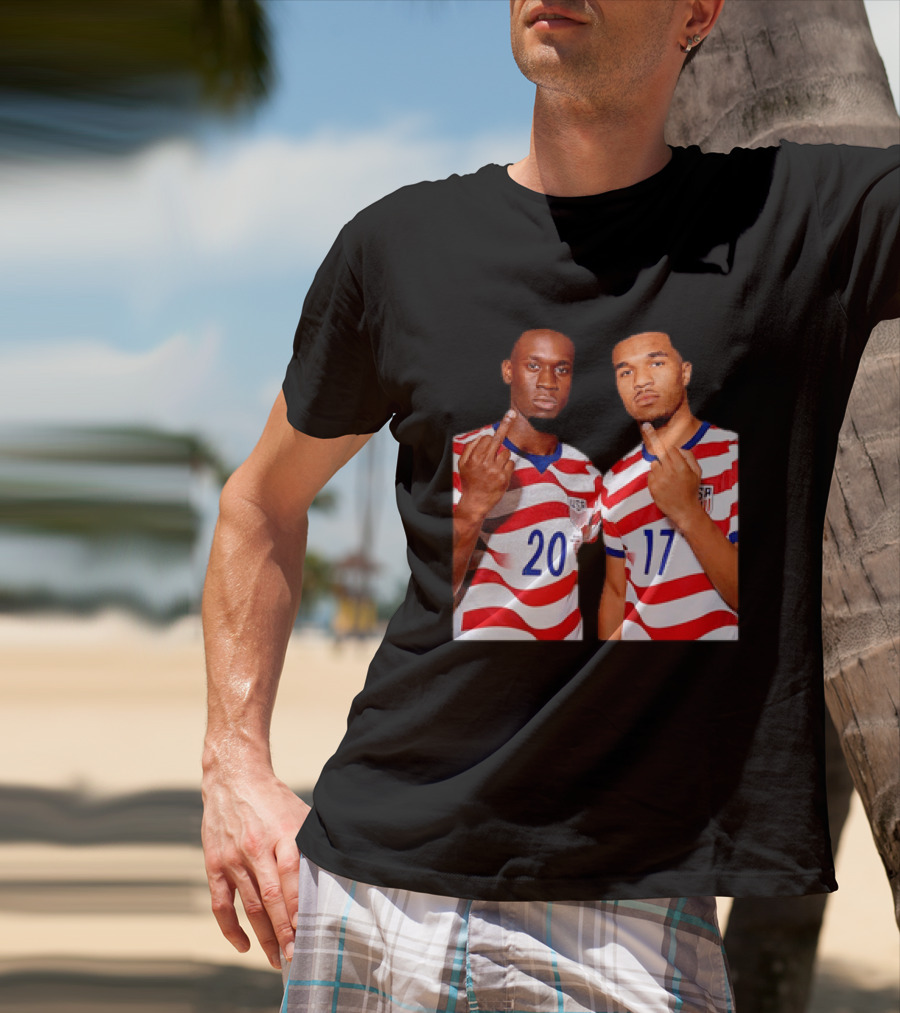 Folarin Balogun Malik Tillman USA National Team Middle Finger T-Shirt