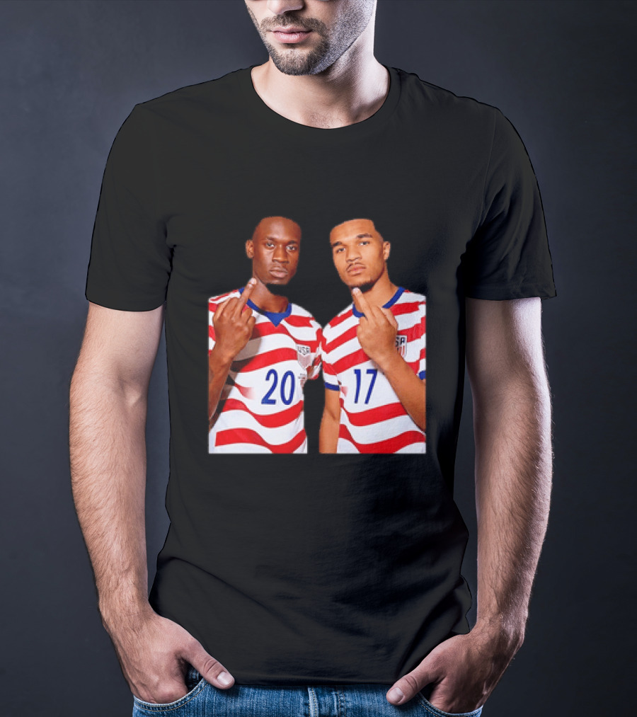 Folarin Balogun Malik Tillman USA National Team Middle Finger T-Shirt