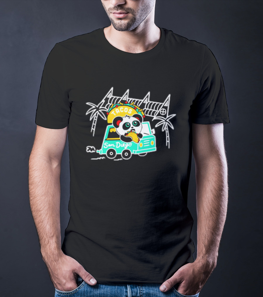Tacos San Diego Panda Food Truck Adventure T-Shirt