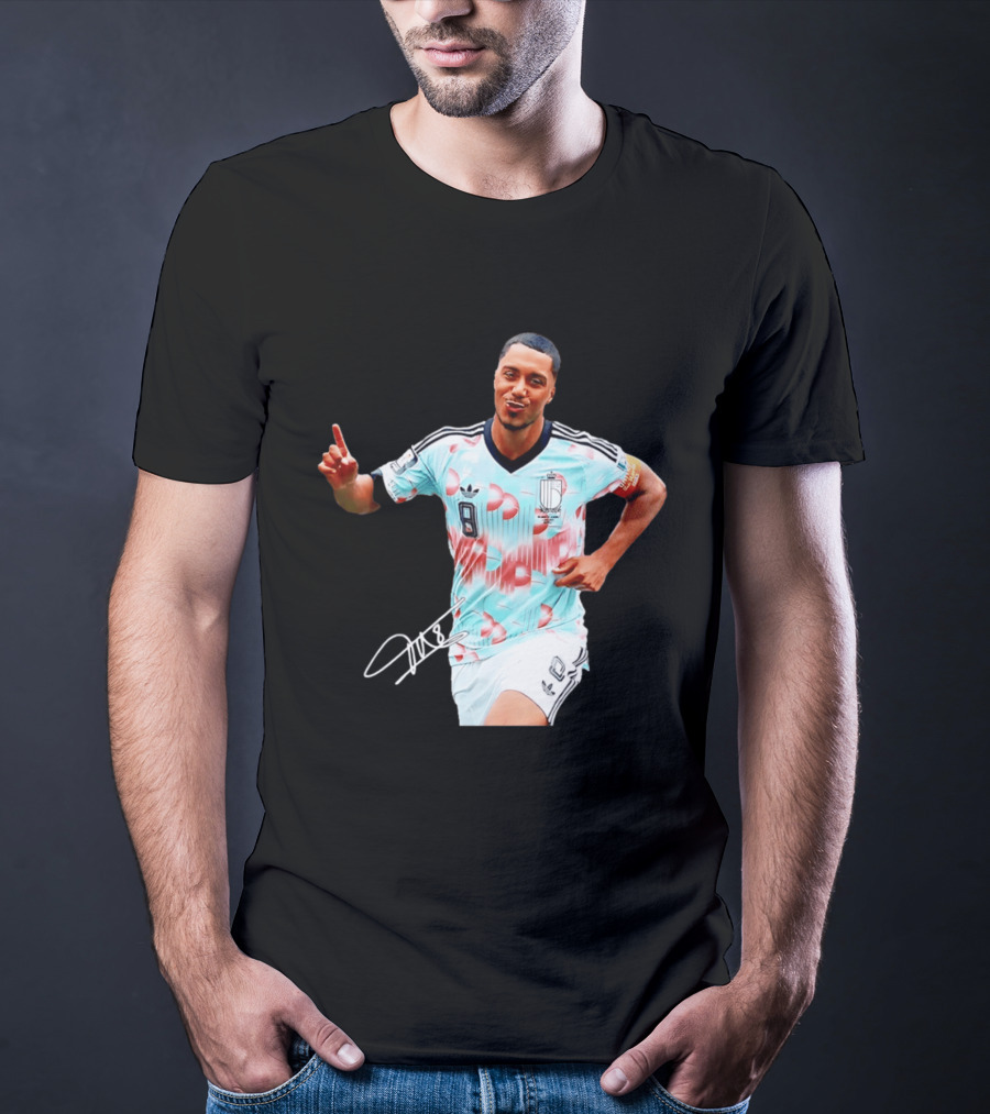 Youri Tielemans Belgium National Football Adidas Number 8 T-Shirt