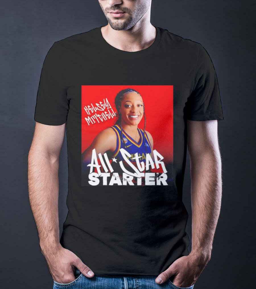 Kelsey Mitchell Indiana Fever All Star Starter Basketball T-Shirt
