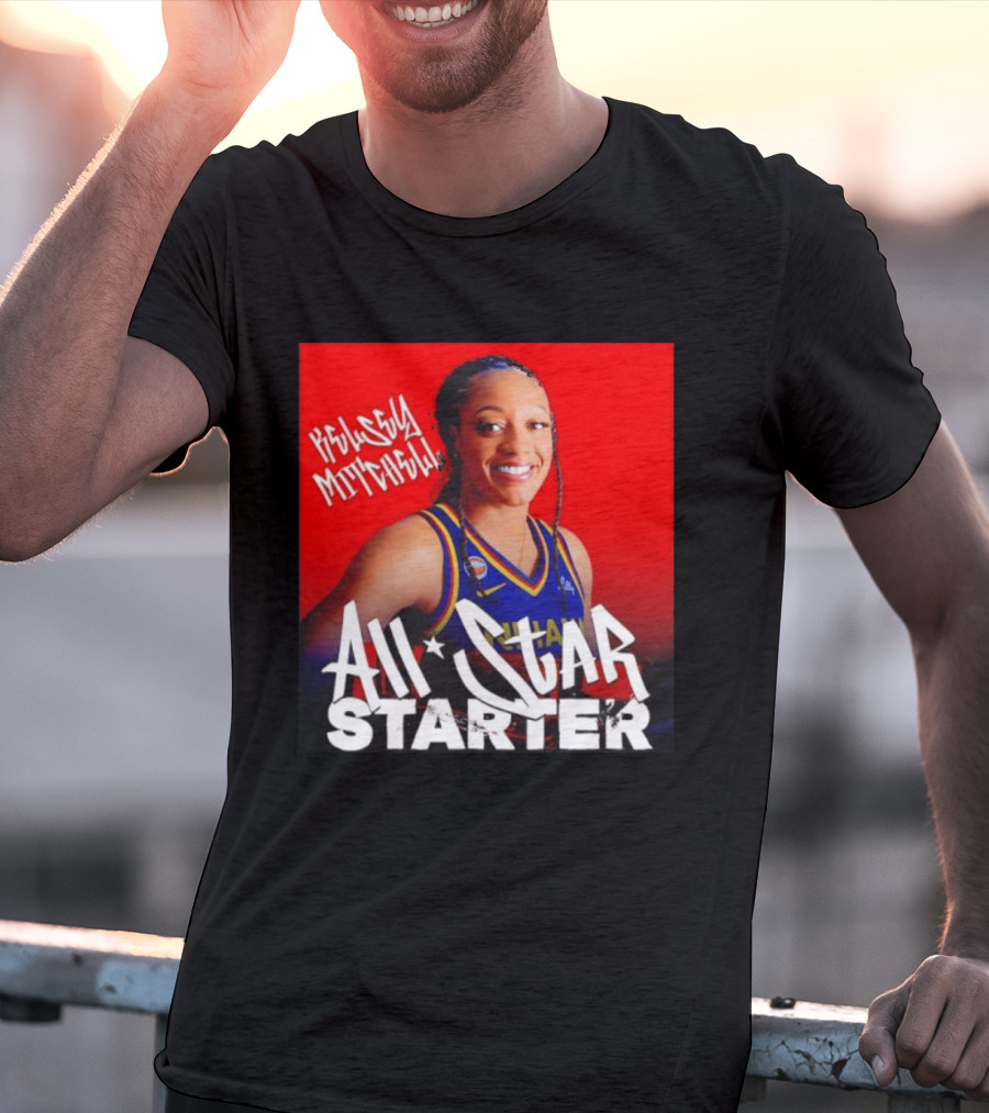 Kelsey Mitchell Indiana Fever All Star Starter Basketball T-Shirt