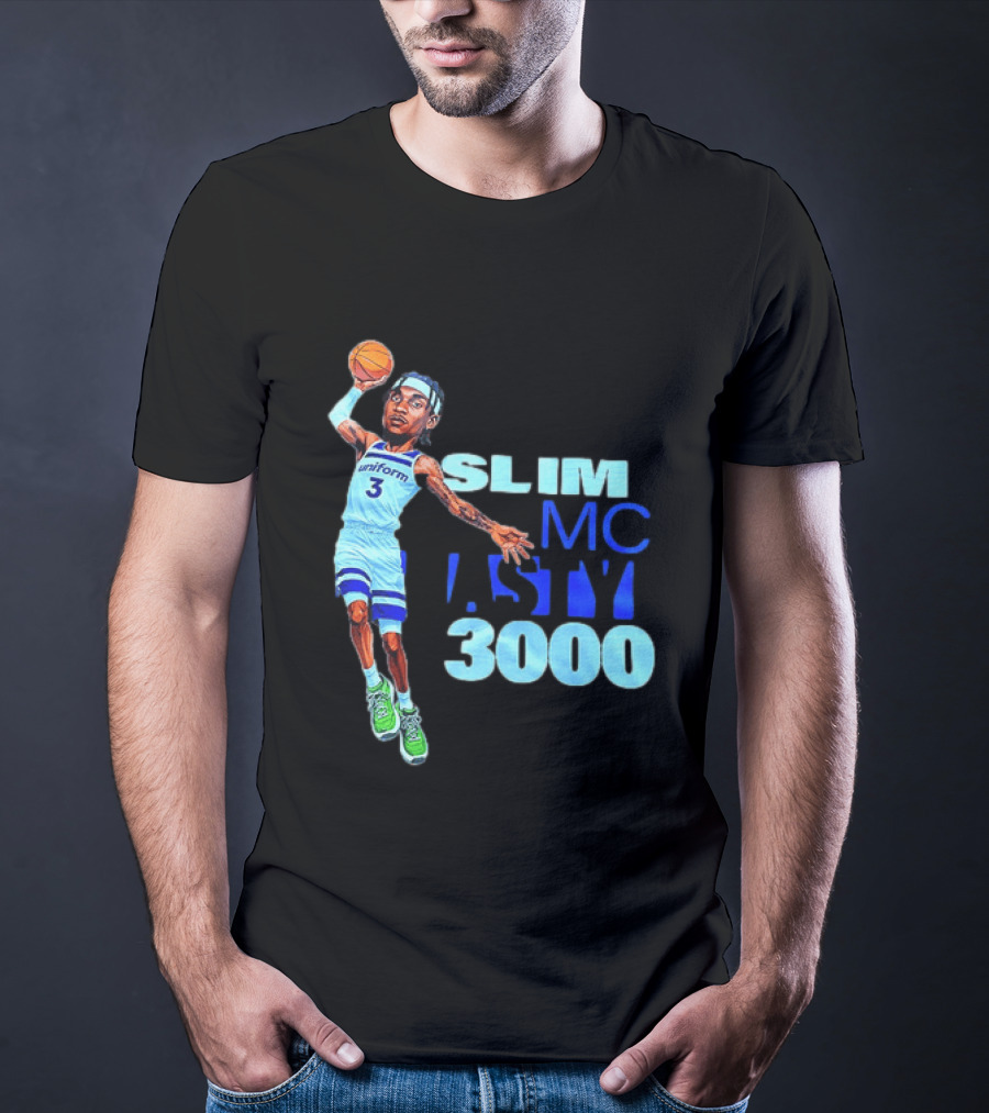 Slim Mc Nasty 3000 Jaden McDaniels Minnesota Timberwolves NBA Uniform 3 T-Shirt