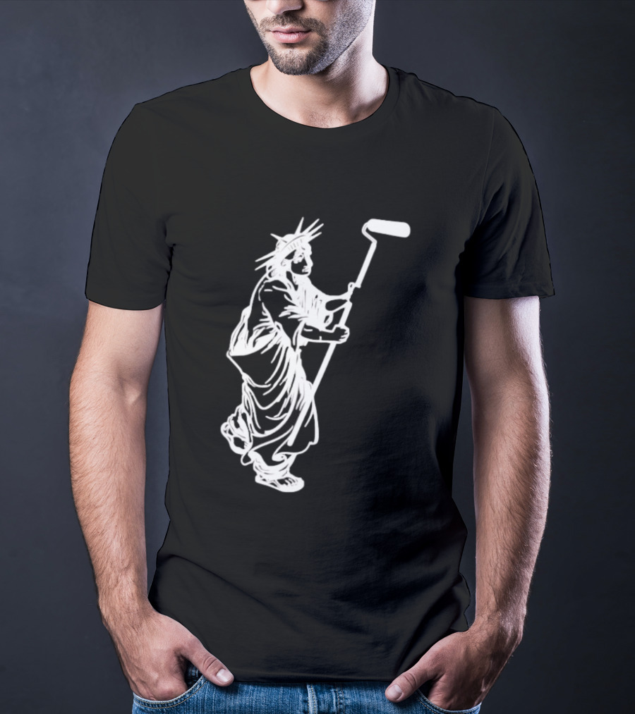 Statue Of Liberty Paint Roller Meme T-Shirt