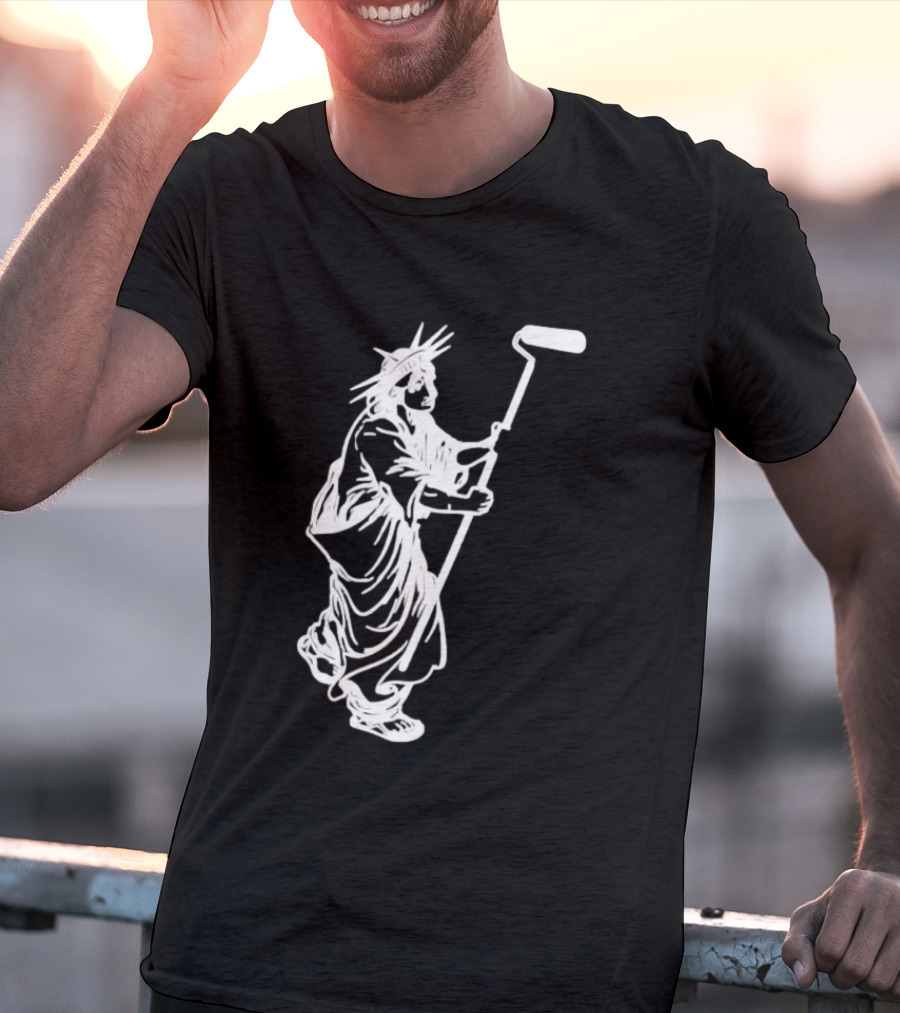 Statue Of Liberty Paint Roller Meme T-Shirt