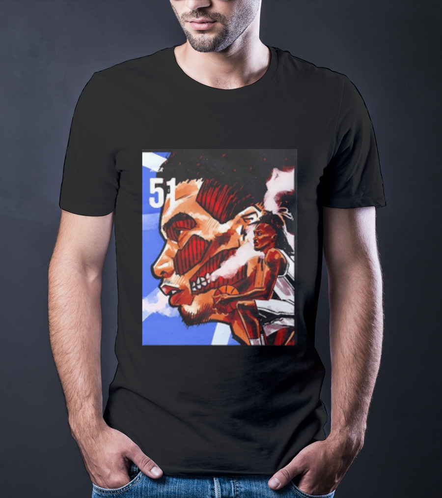 51 Wembanyama Anime San Antonio Spurs Alien T-Shirt