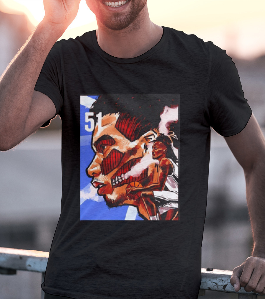 51 Wembanyama Anime San Antonio Spurs Alien T-Shirt