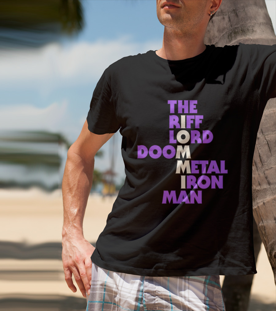 The Riff Lord Iommi Doom Metal Iron Man T-Shirt