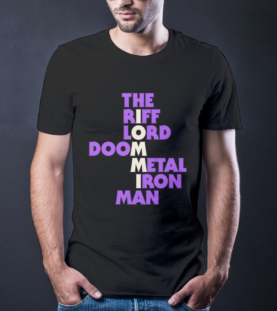 The Riff Lord Iommi Doom Metal Iron Man T-Shirt