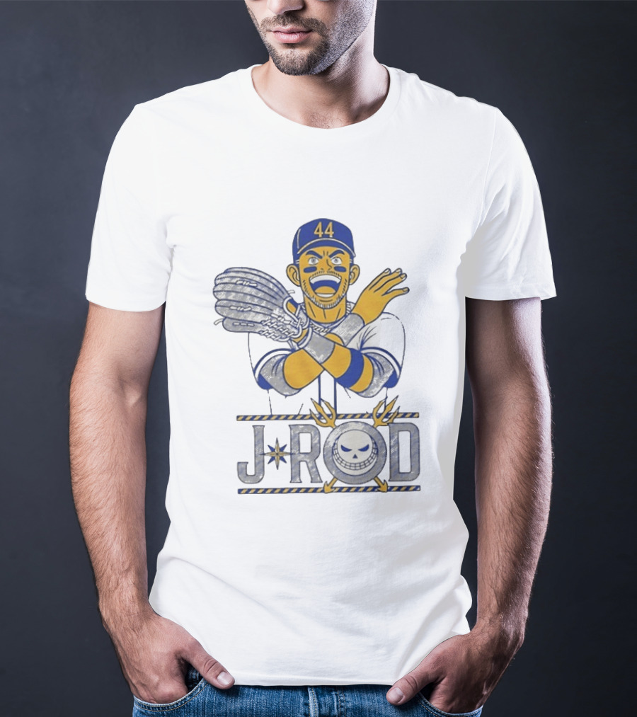 J Rod No Fly Zone 44 Cartoon Baseball T-Shirt
