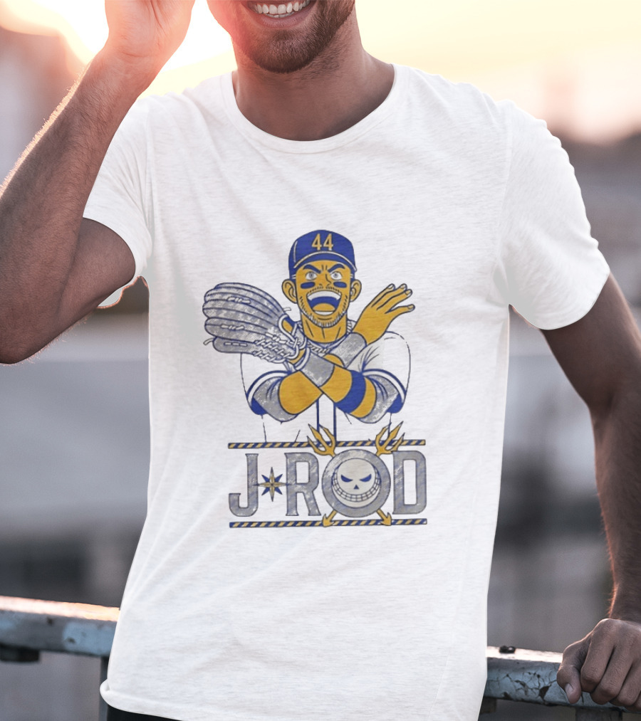 J Rod No Fly Zone 44 Cartoon Baseball T-Shirt