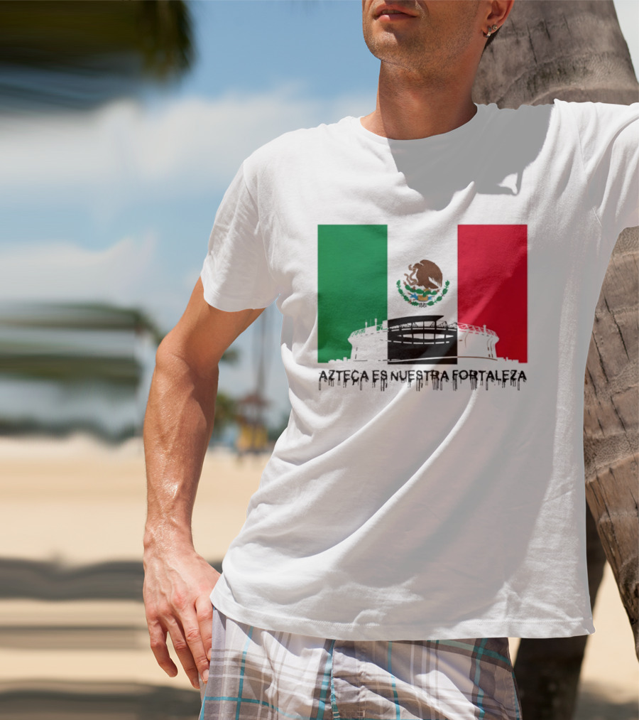 Estadio Azteca Es Nuestra Fortaleza Altitude Mexico Football T-Shirt