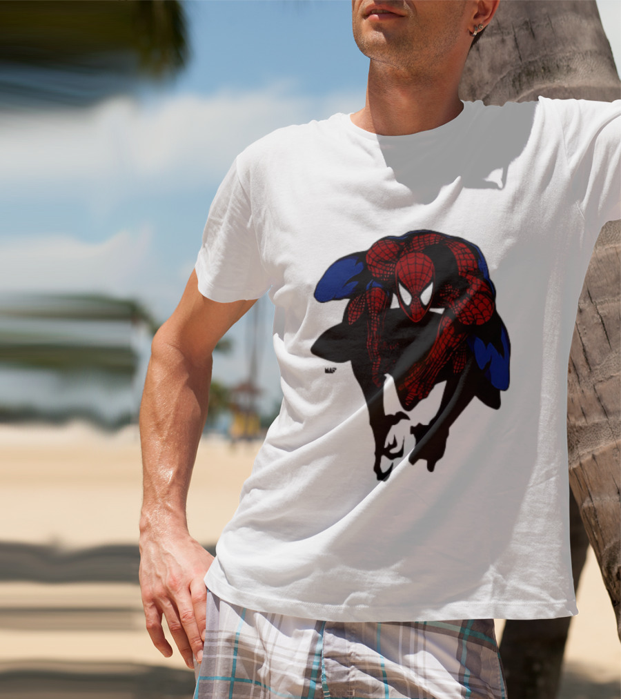 Spider Man Marvel Comics Dynamic Action Pose T-Shirt