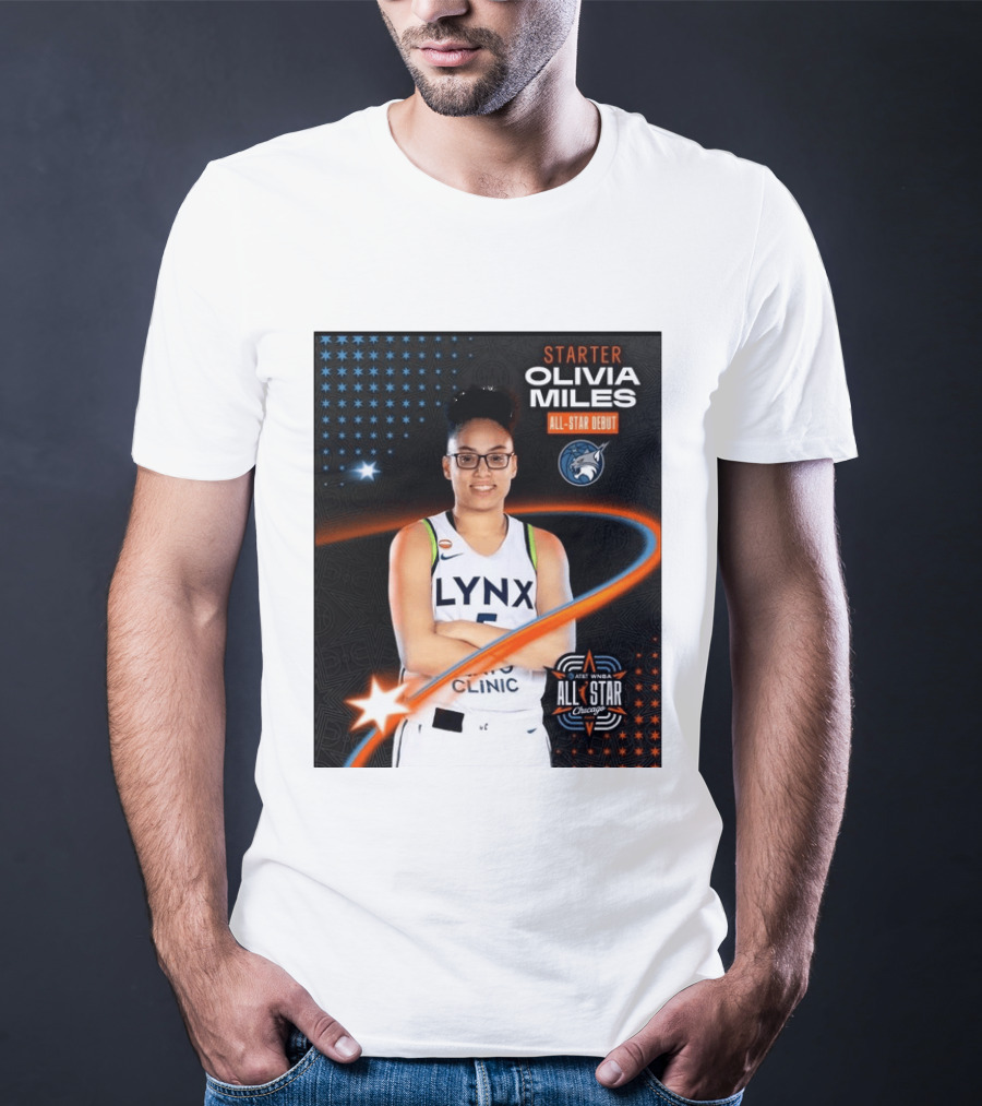 Starter Olivia Miles All Star Debut Lynx AT&T WNBA All Star Chicago T-Shirt