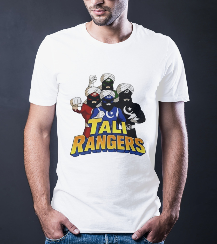 Tali Rangers Turban Wearing Superhero Group T-Shirt