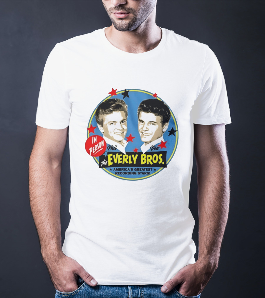In Person Phil And Don The Everly Bros America's Greatest Recording Stars T-Shirt