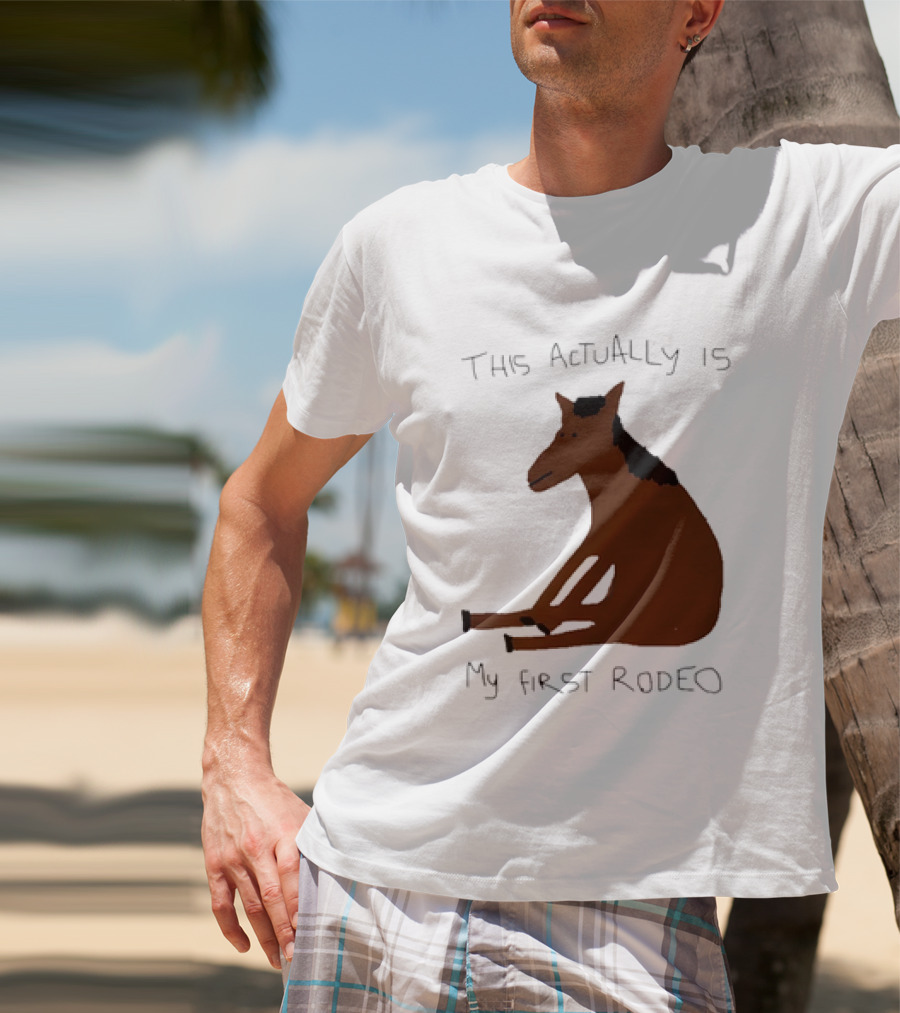 This Actually Is My First Rodeo Horse Sitting T-Shirt