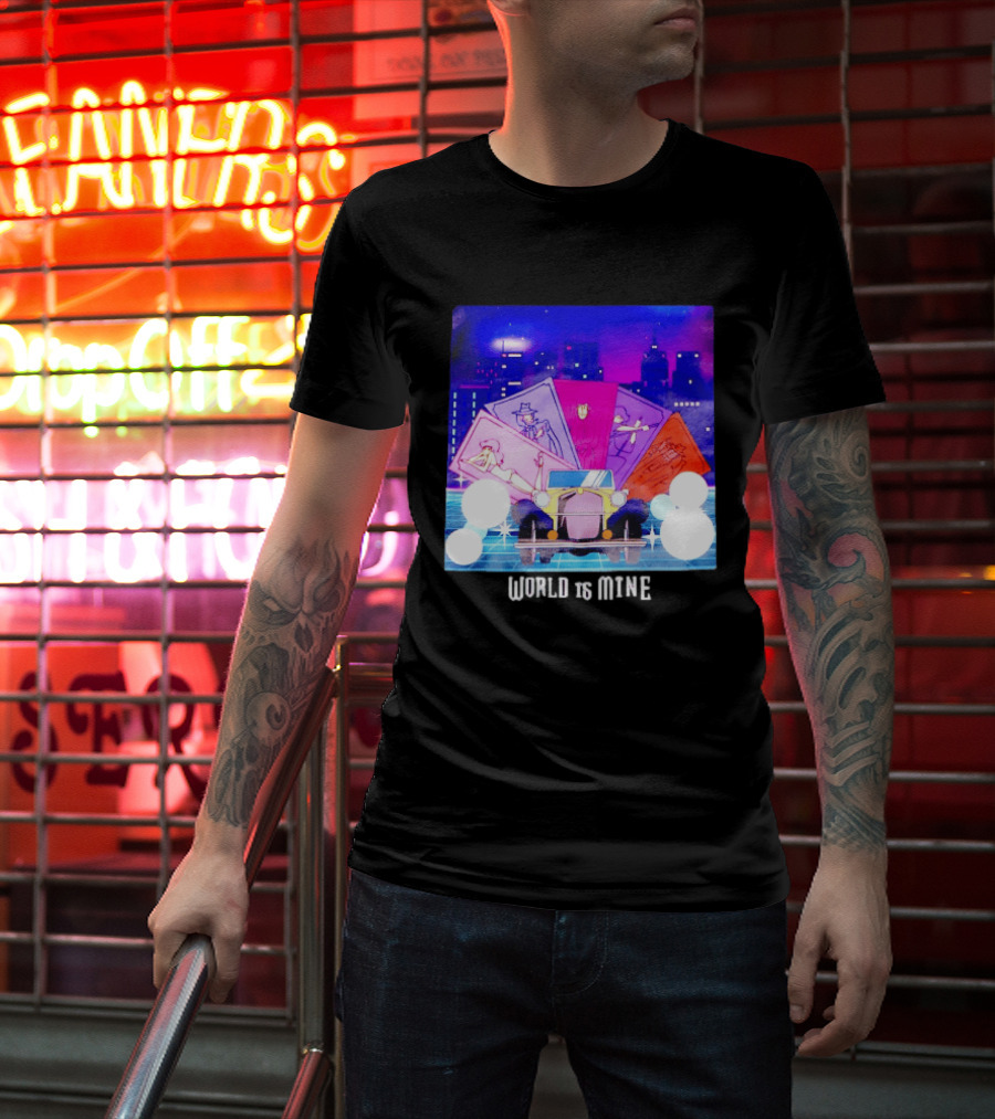 Lupin The Third Cast Classic Car Cityscape World Is Mine T-Shirt