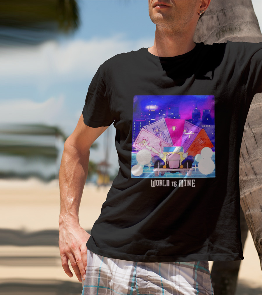 Lupin The Third Cast Classic Car Cityscape World Is Mine T-Shirt