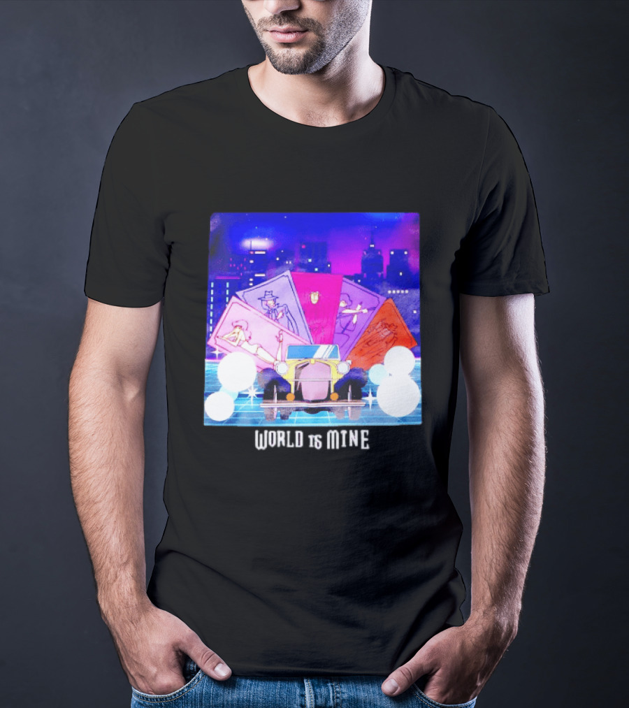 Lupin The Third Cast Classic Car Cityscape World Is Mine T-Shirt