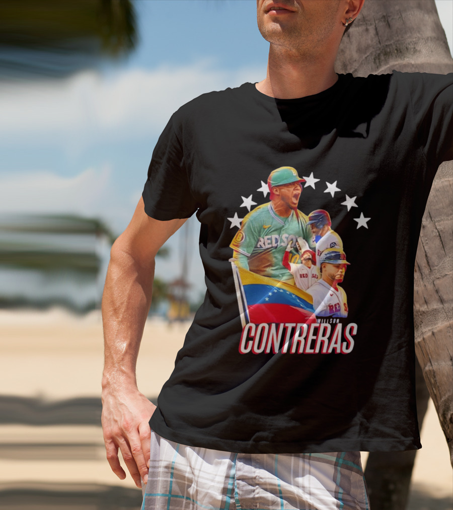 Venezuelan Baseball Pride Willson Contreras Red Sox Team Spirit T-Shirt