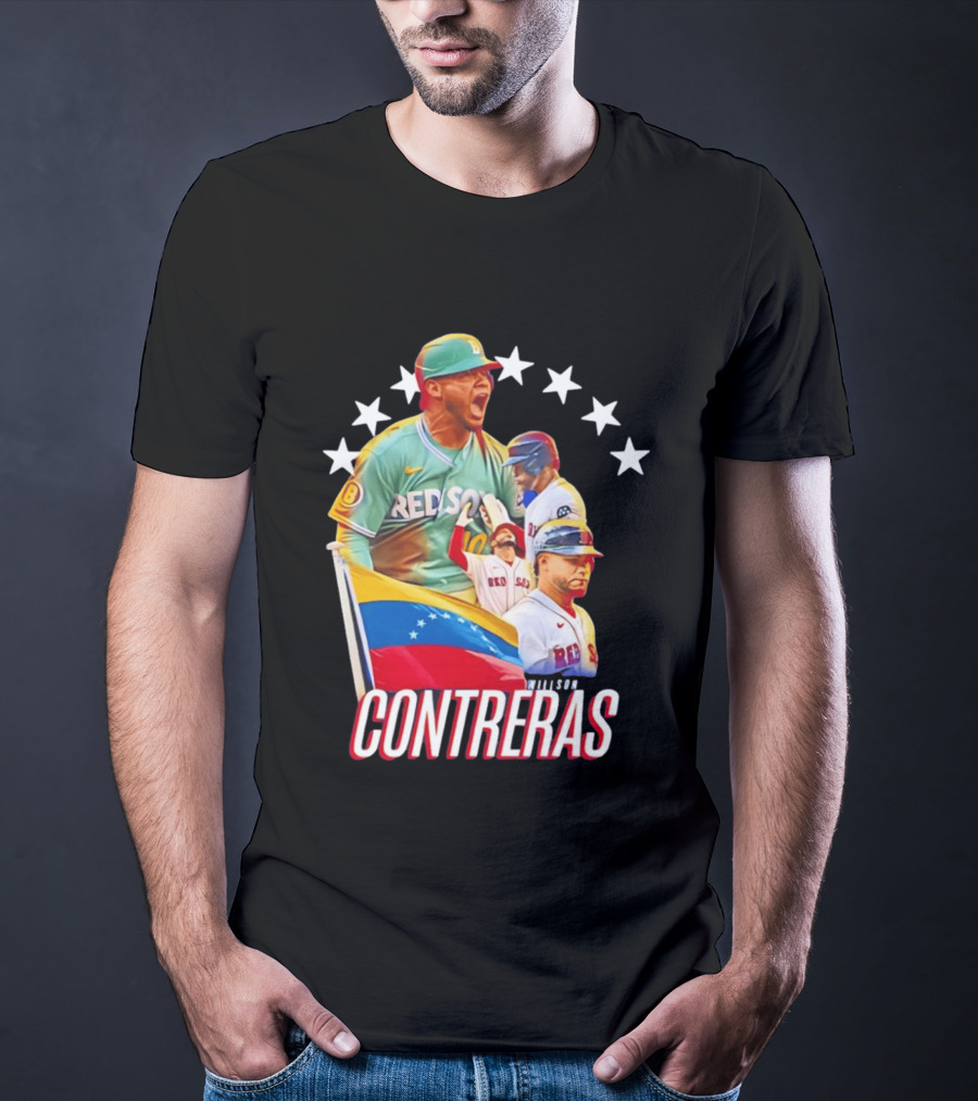 Venezuelan Baseball Pride Willson Contreras Red Sox Team Spirit T-Shirt